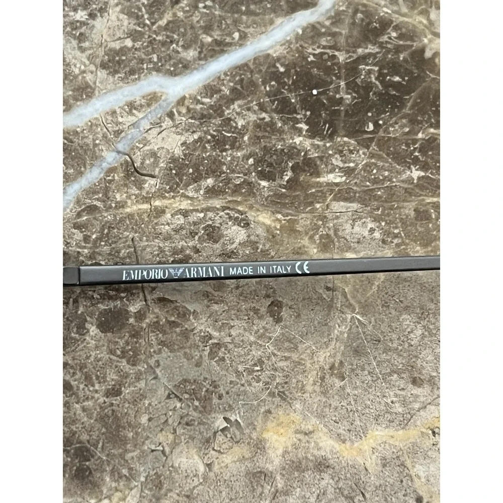 Emporio Armani Eyeglasses Frames Only, 118 1145, 47-19-130, Silver Made in Italy